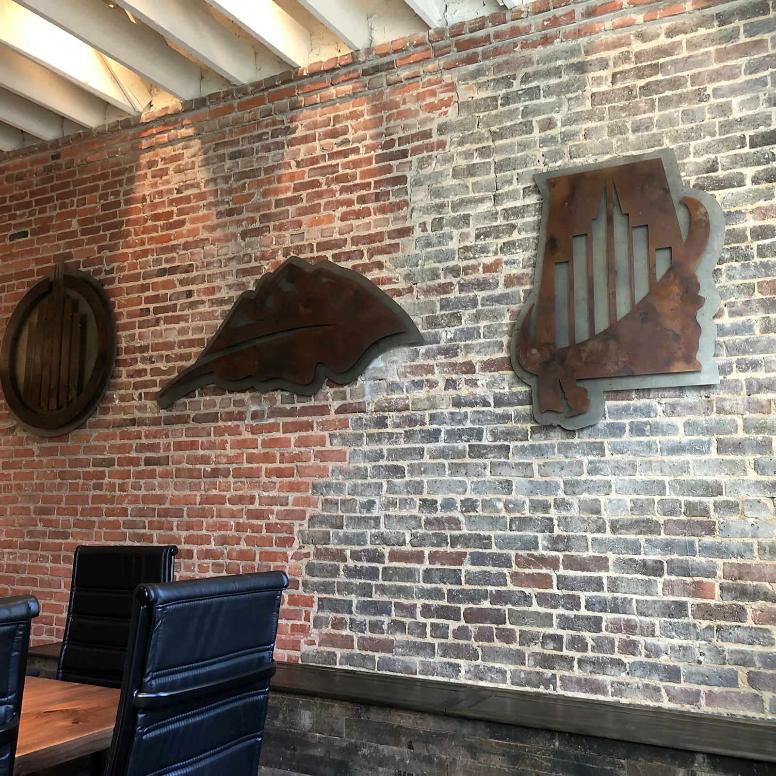 fabricated sign - logo signs installed in office space - Birmingham Alabama - Tuscaloosa Alabama