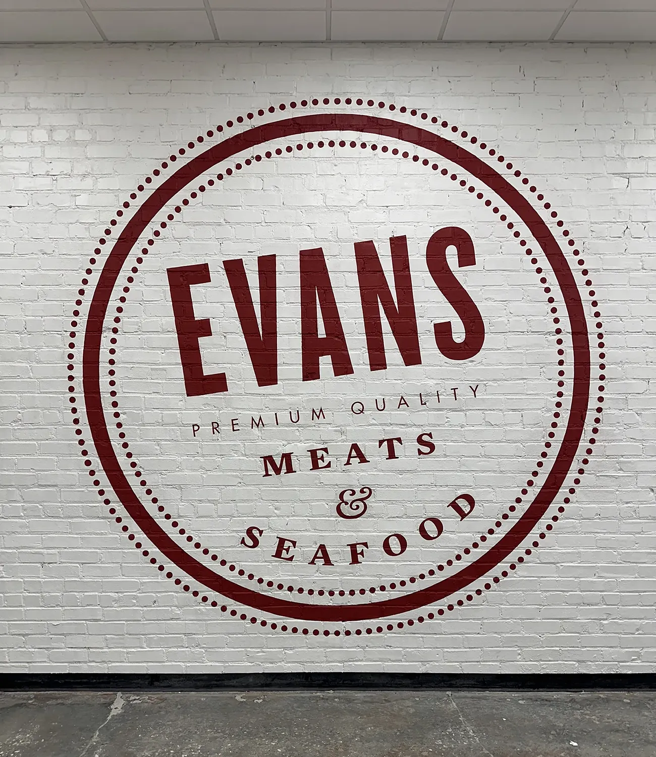 wall sign - logo sign - hand painted on brick - Birmingham Alabama